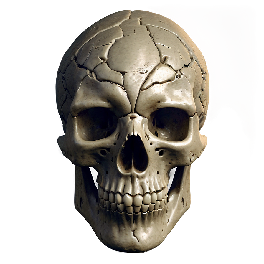 Ancient Skull Concept Png B