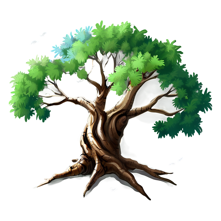 Ancient Tree Drawing Png Oqw92