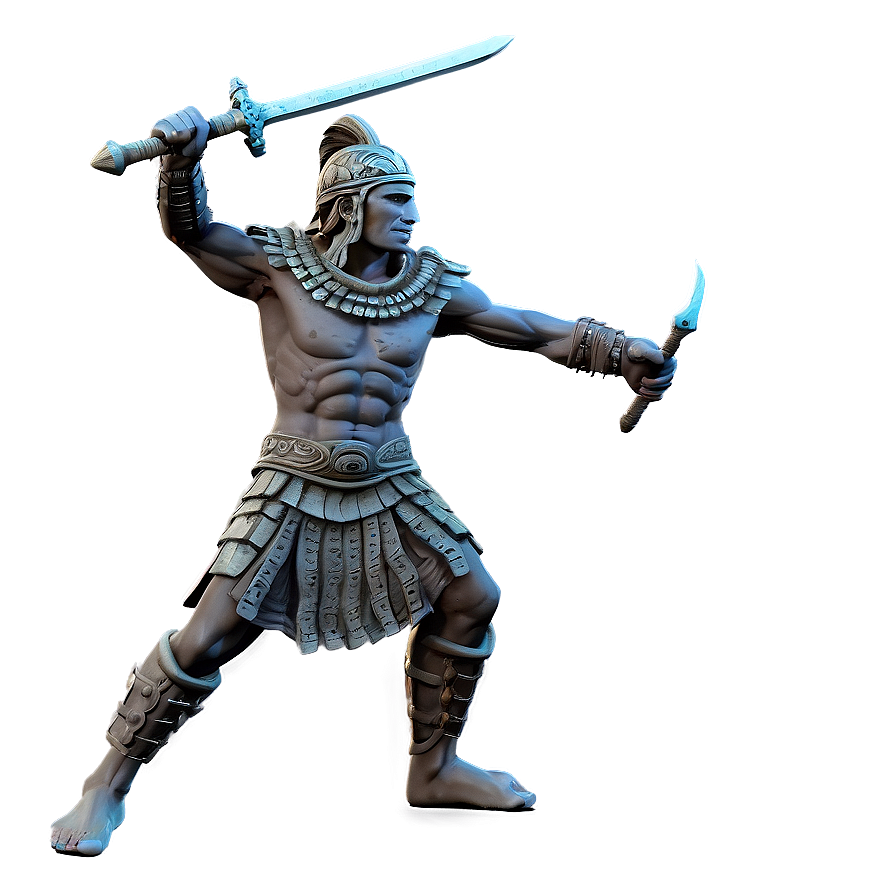 Ancient Warrior Figure Png Dqp1