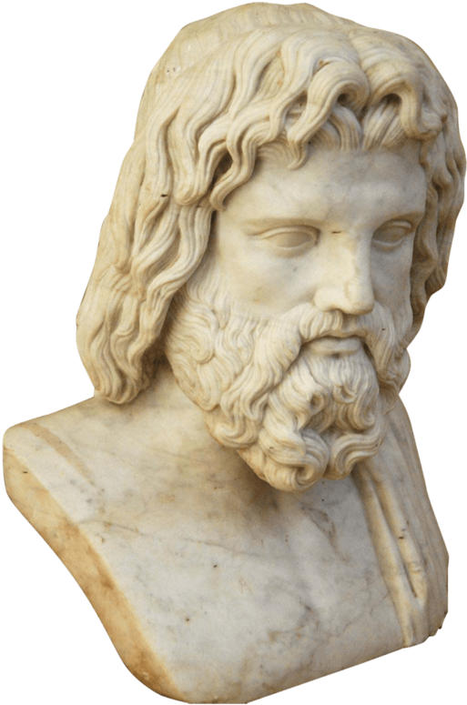 Ancient Zeus Sculpture Bust