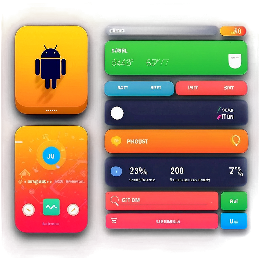 Android Ui Kit Elements Png Fsg16