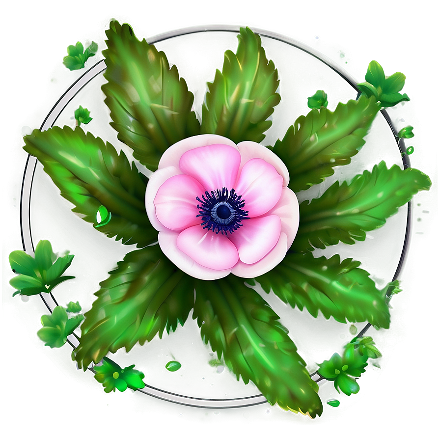 Anemone Flower Circle Png Tpw27