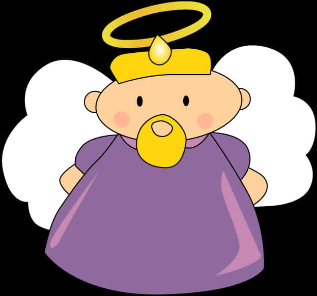 Angel Baby Cartoon Illustration