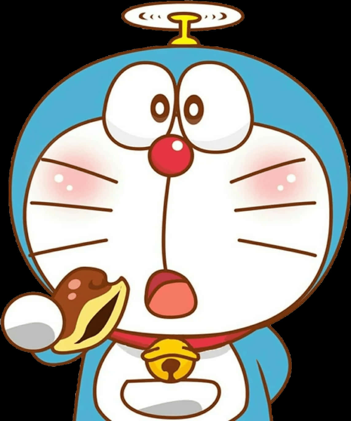 Angel Doraemon Eating Dorayaki