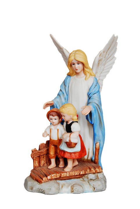 Angel Guarding Children Statuette