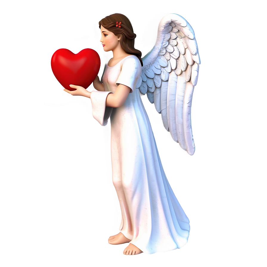 Angel Holding Heart Png 06202024