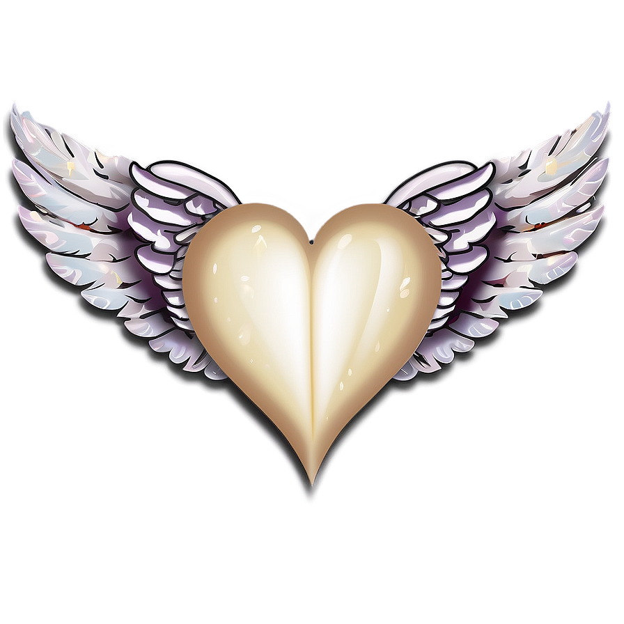 Angel Wings And Heart Png Msi19