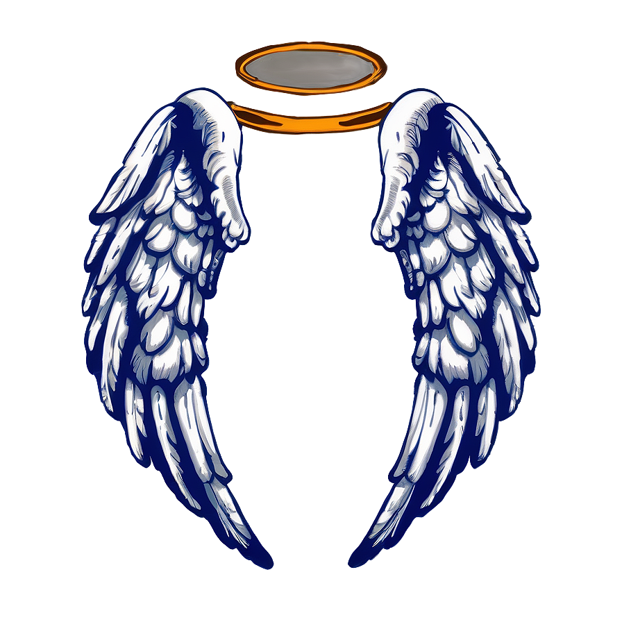 Angel Wings With Halo Png 05042024