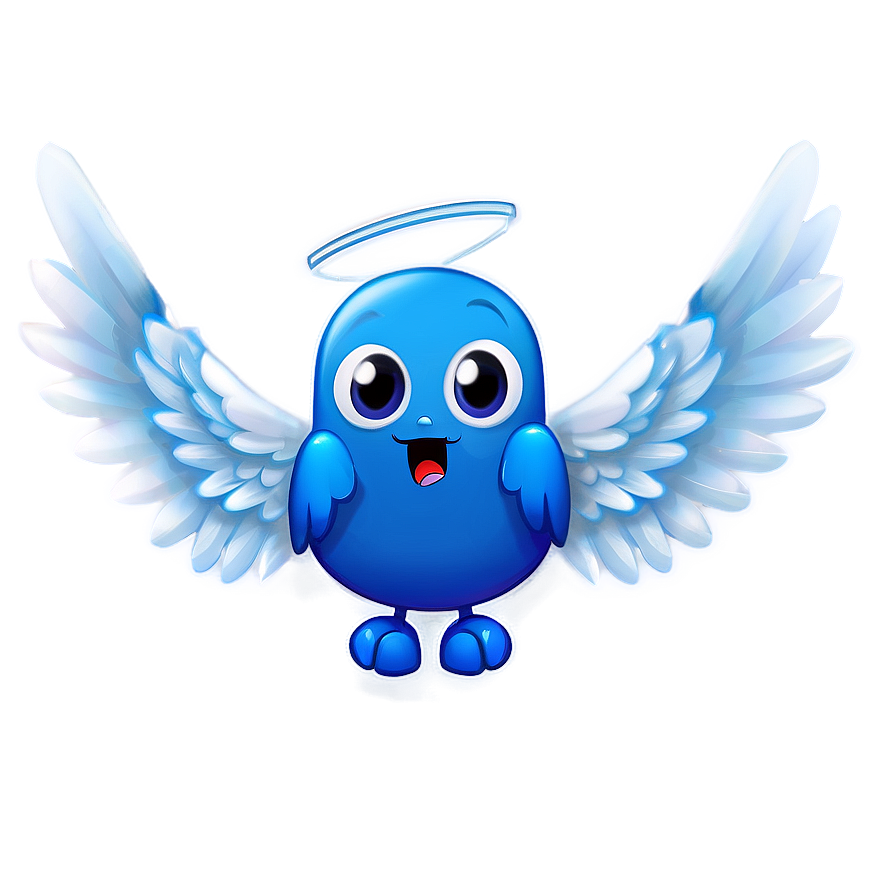 Angelic Blue Emoji Png 73