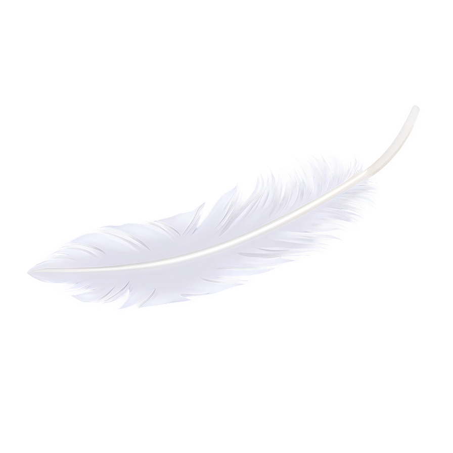 Angelic White Feather Png Feu