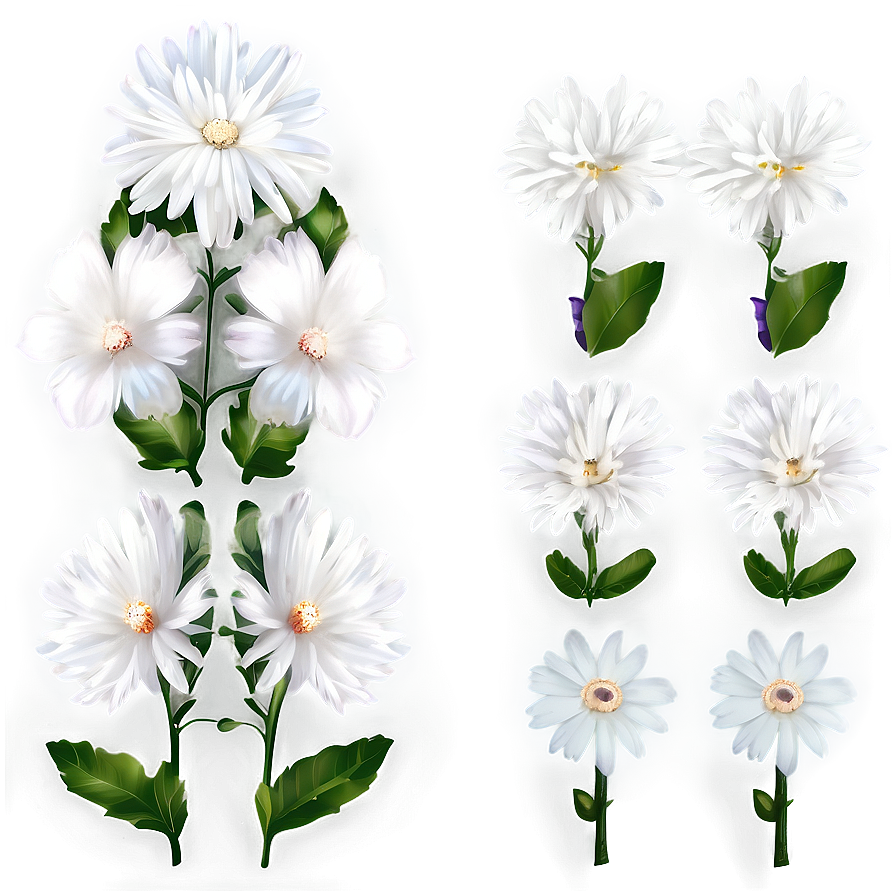 Angelic White Flowers Png Epo82