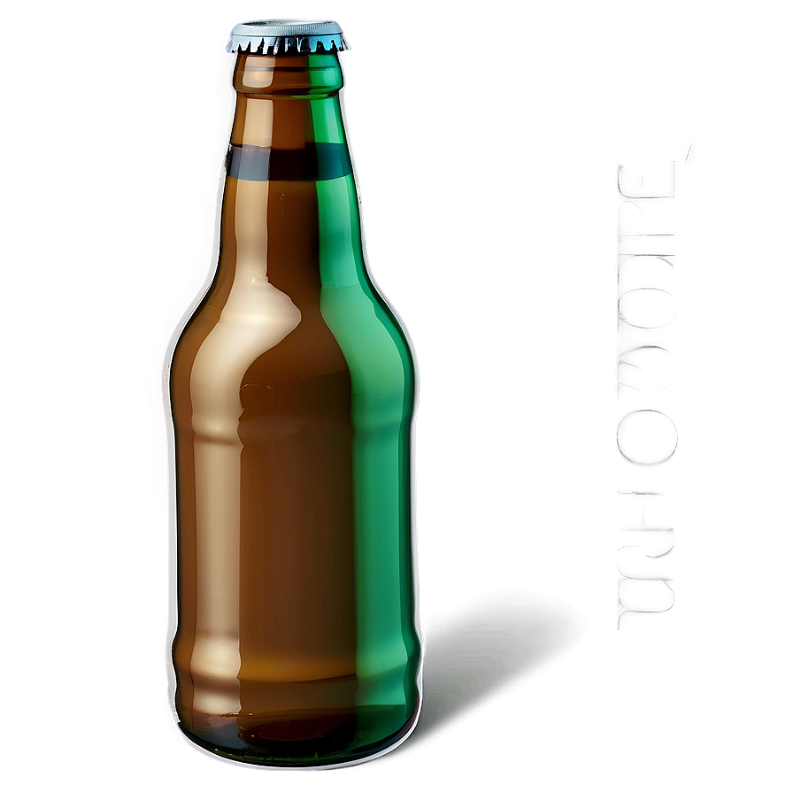 Angled Beer Bottle Png 4