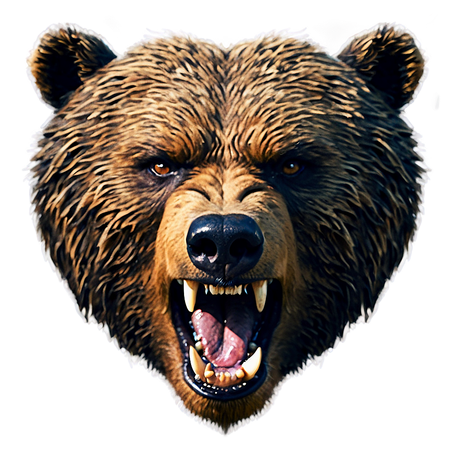 Angry Bear Face Picture Png Rav