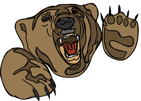 Angry Bear Illustration