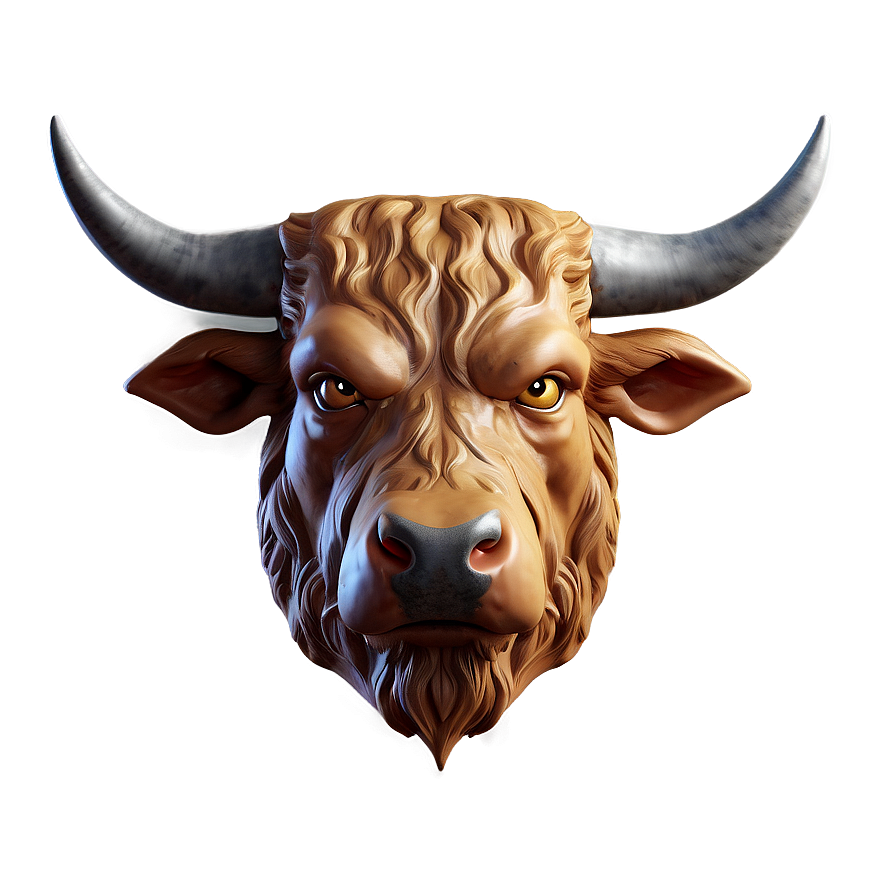 Angry Bull Head Design Png Oas