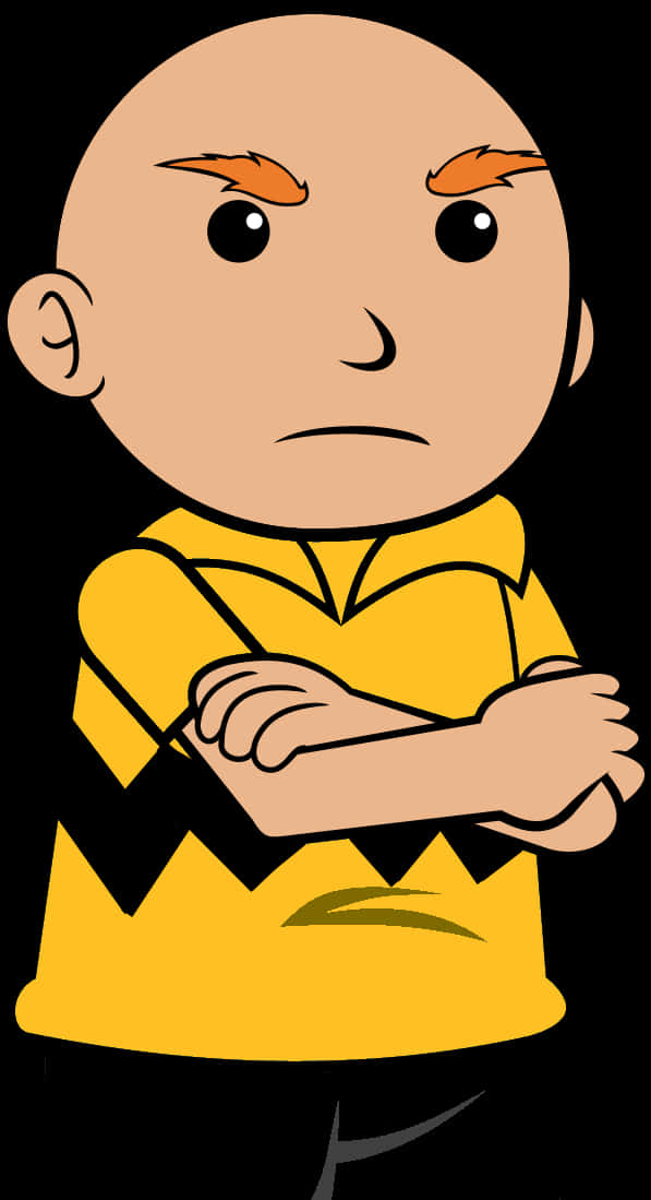 Angry Caillou Cartoon Character