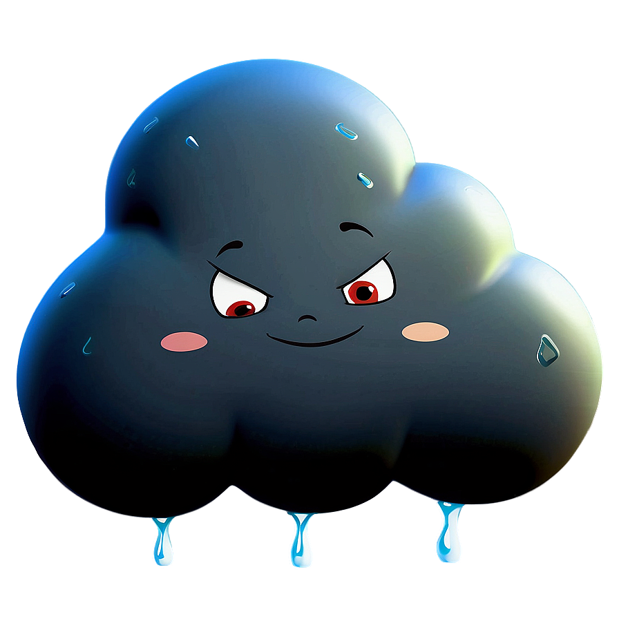 Angry Cartoon Cloud Png 87