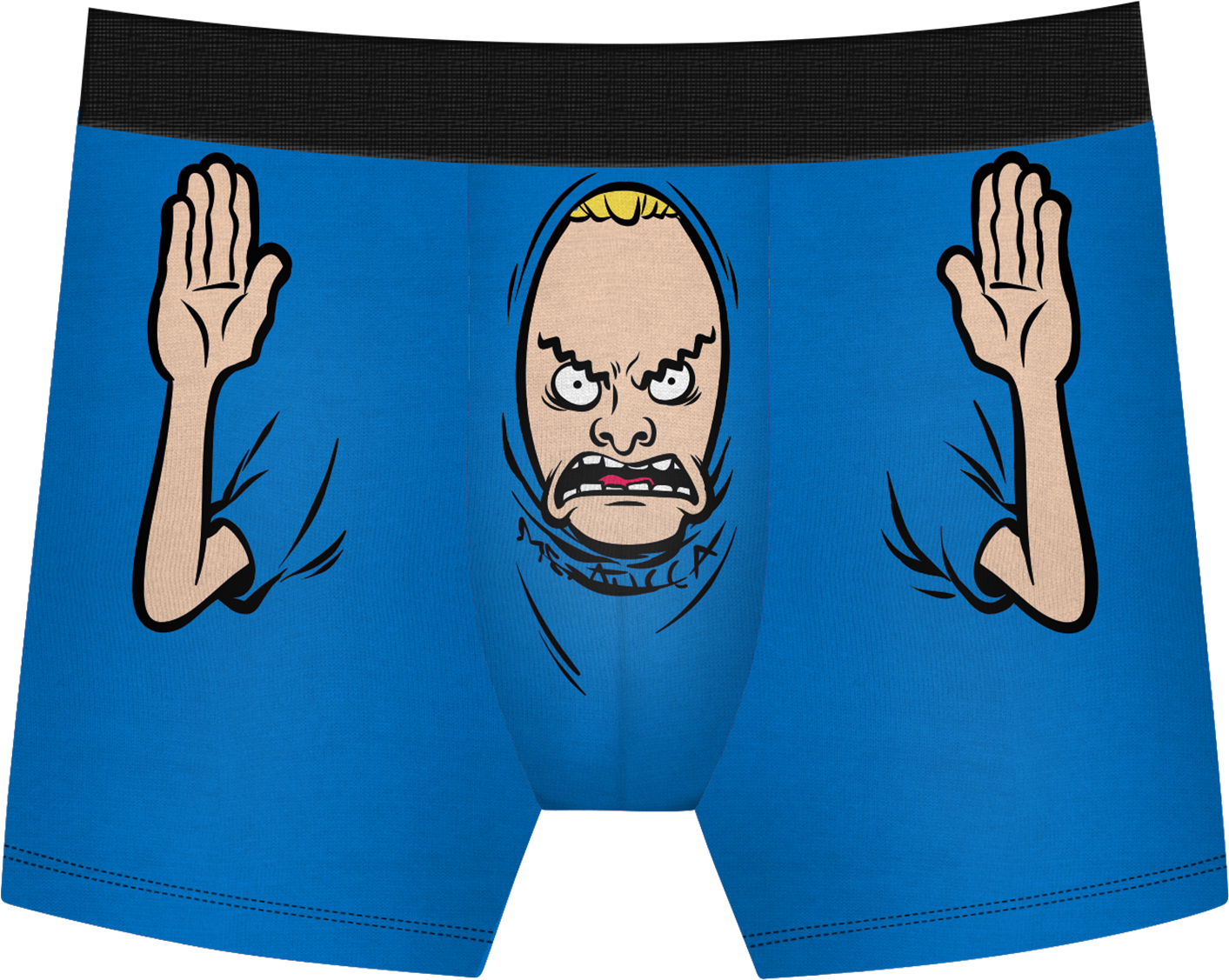 Angry Cartoon Face Boxer Shorts