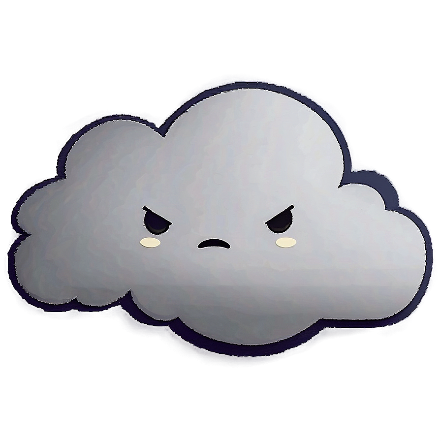 Angry Cloud Cartoon Png Hum96