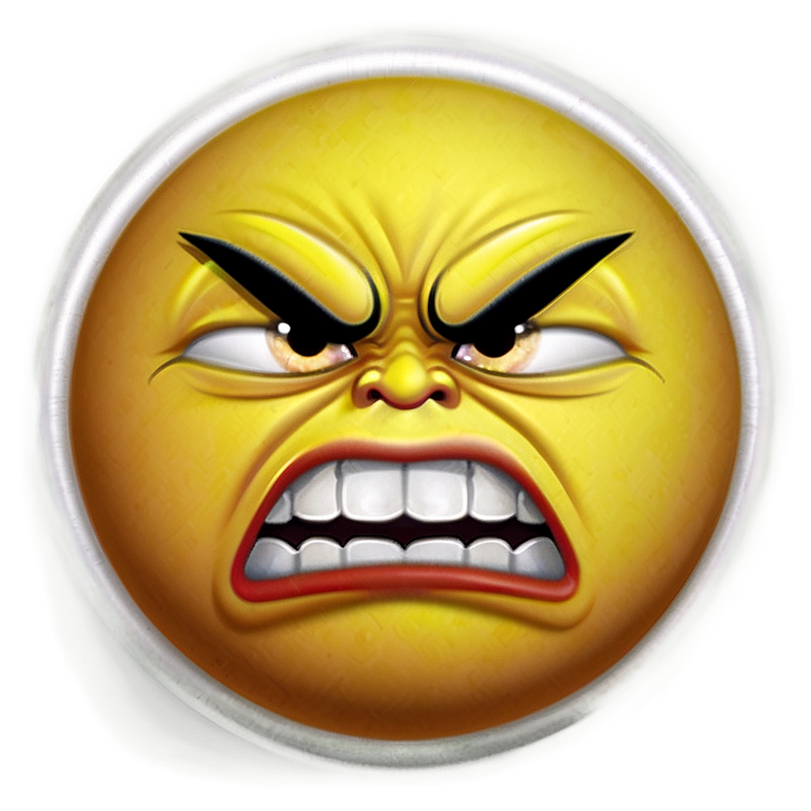 Angry Emoji With Text Png 05252024