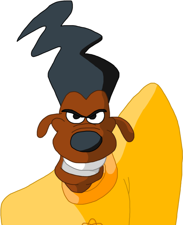 Angry Goofy Cartoon Character