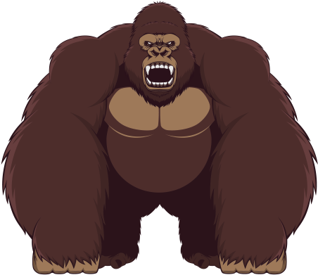 Angry Gorilla Cartoon