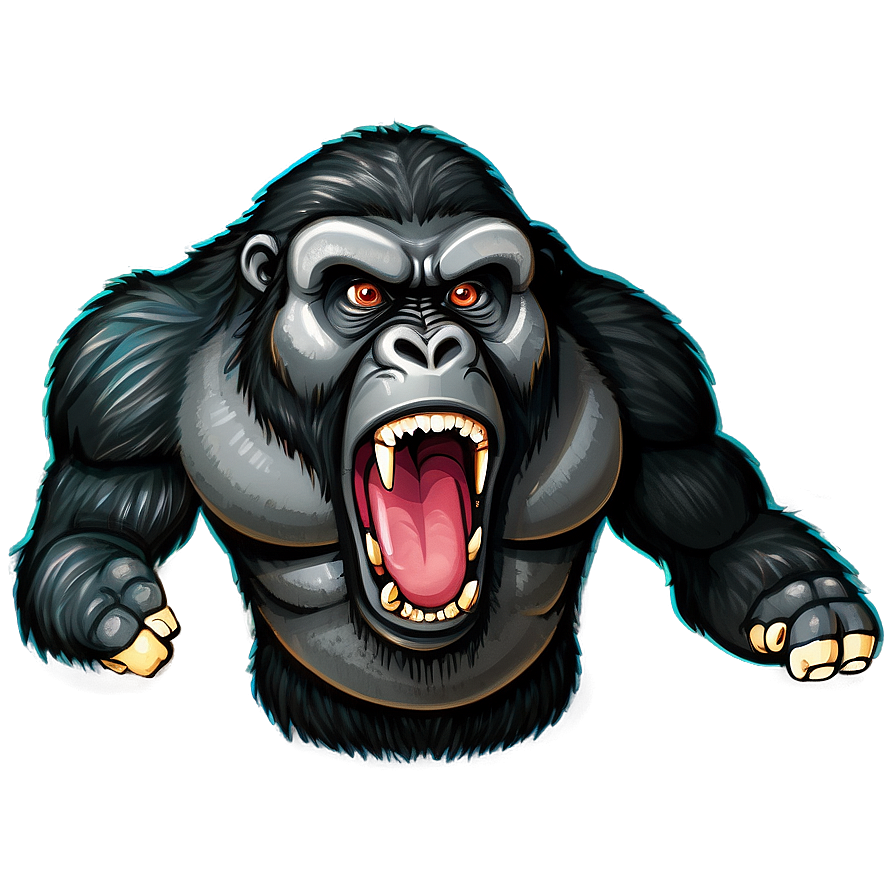 Angry Gorilla Drawing Png Ahq24