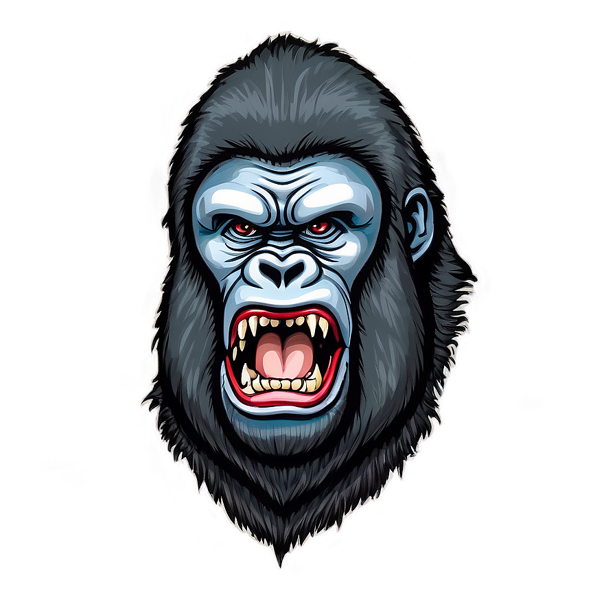 Angry Gorilla Drawing Png Xlm