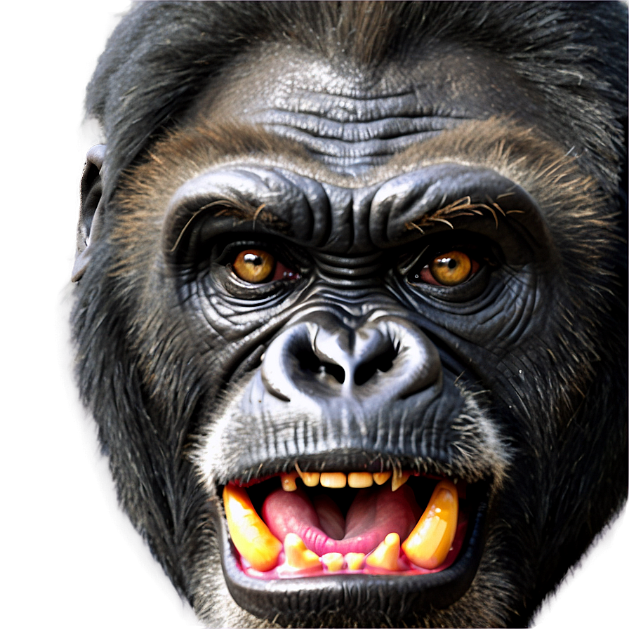 Angry Gorilla Face Png 06252024