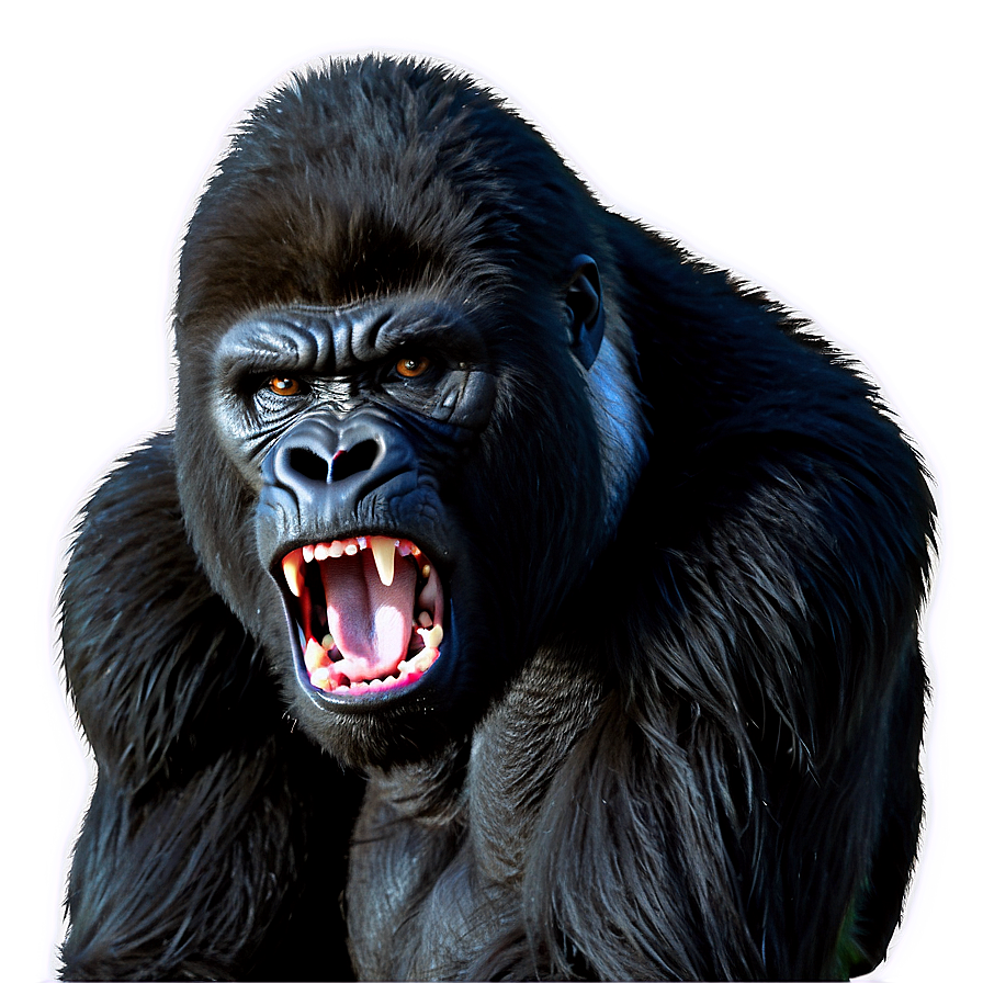 Angry Gorilla Growling Png Iso66