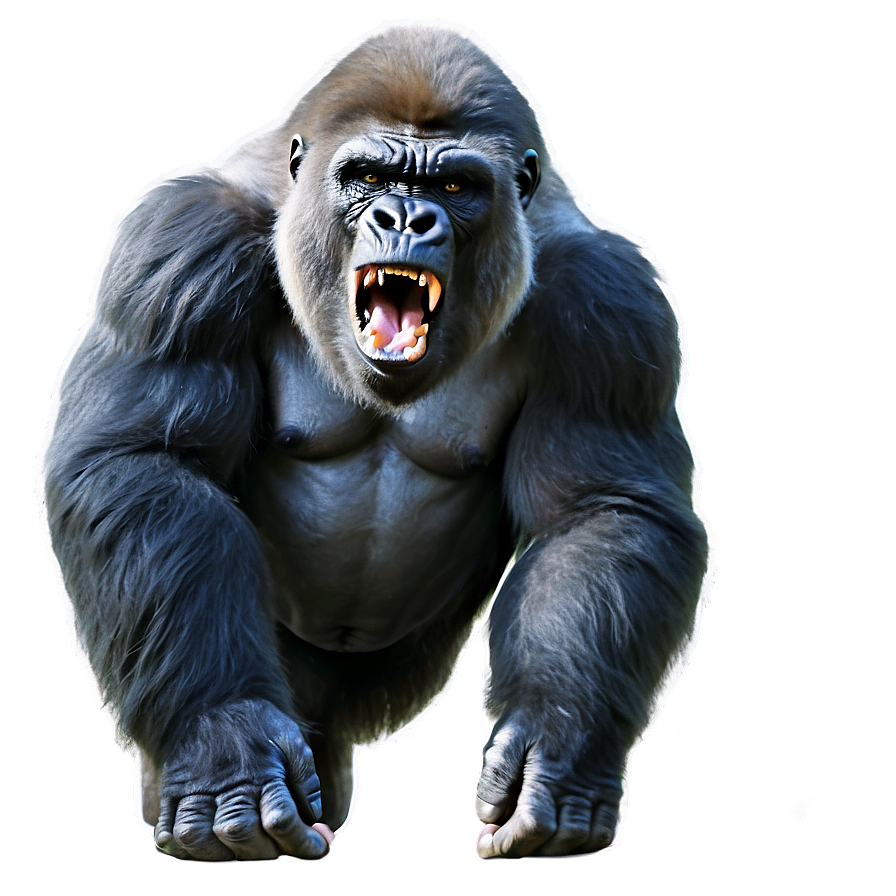 Angry Gorilla Growling Png Ugh