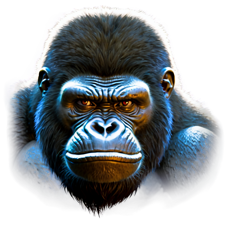 Angry Gorilla In Jungle Png Bsg