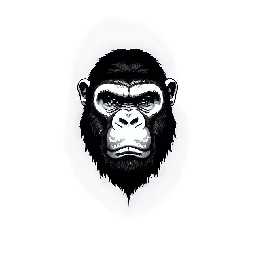 Angry Gorilla Outline Png Suf15