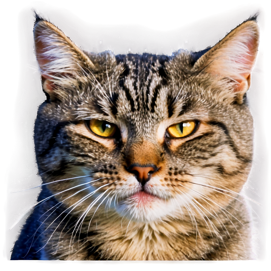 Angry Grey Cat Png 06252024