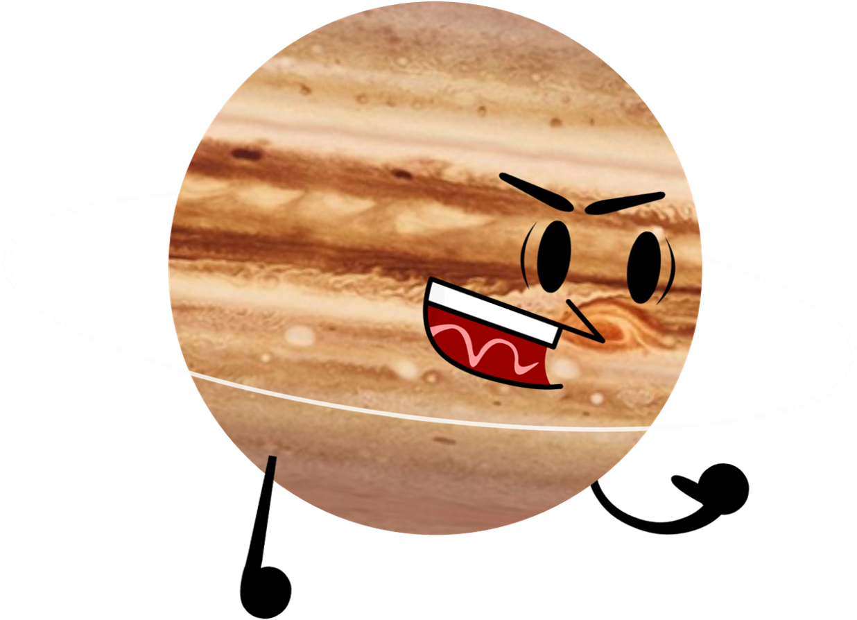 Angry Jupiter Cartoon Character