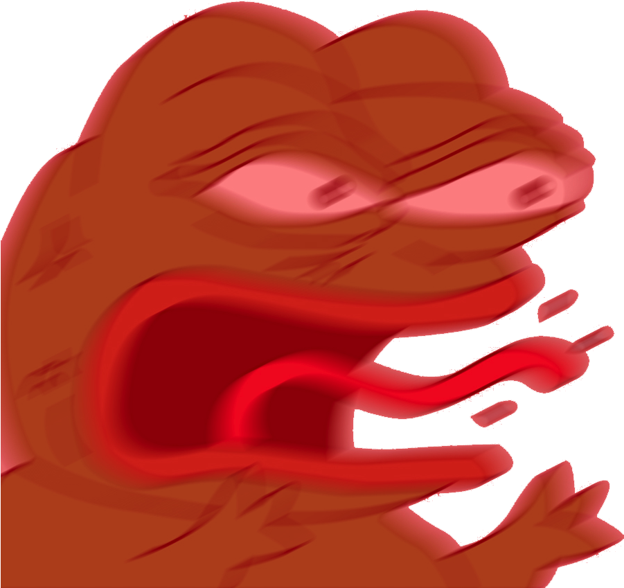 Angry Red Pepe Illustration