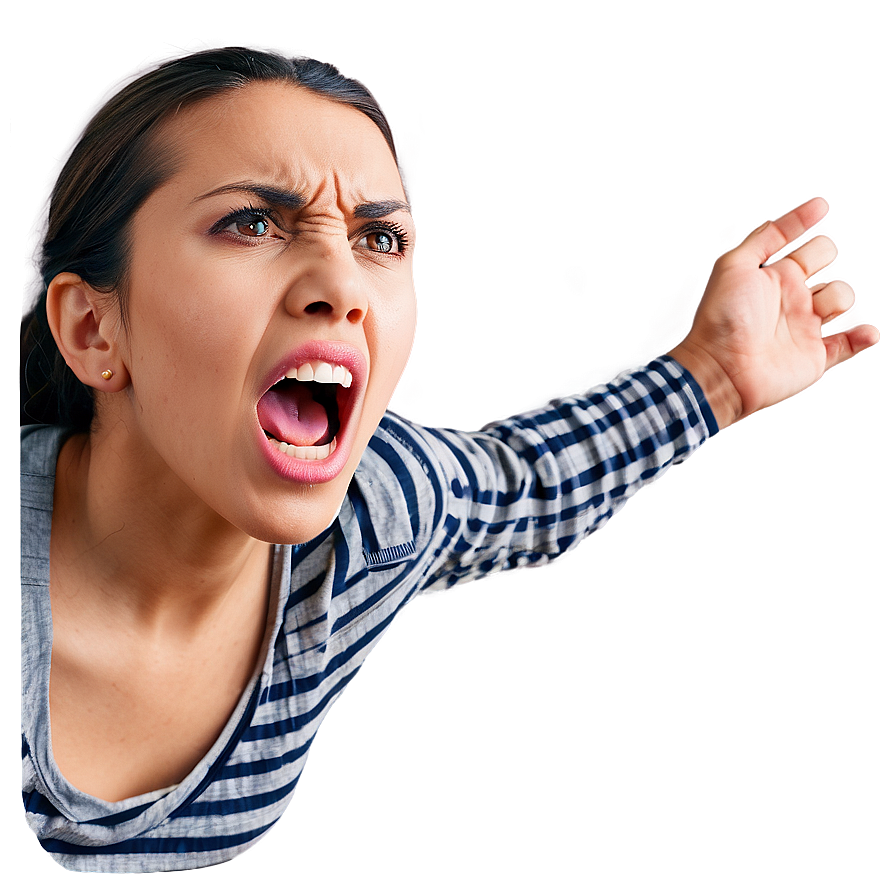 Angry Shouting Mouth Png Ydf4