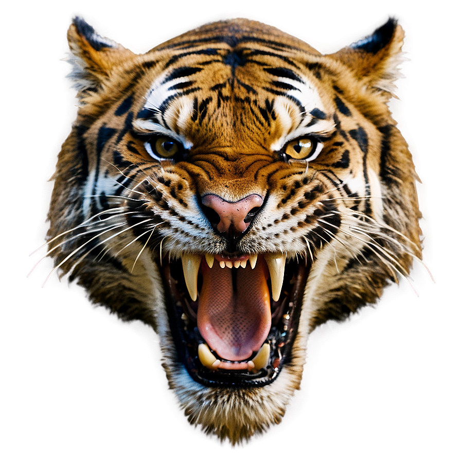 Angry Tiger Roar Png 06252024