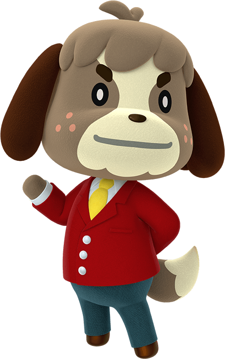 Animal Crossing Dog Character