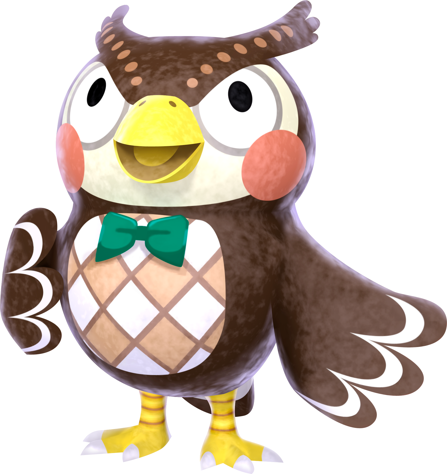 Animal Crossing Owl Character