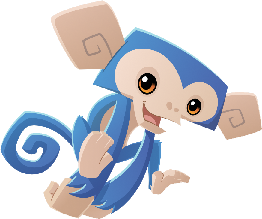Animal_ Jam_ Blue_ Monkey_ Character