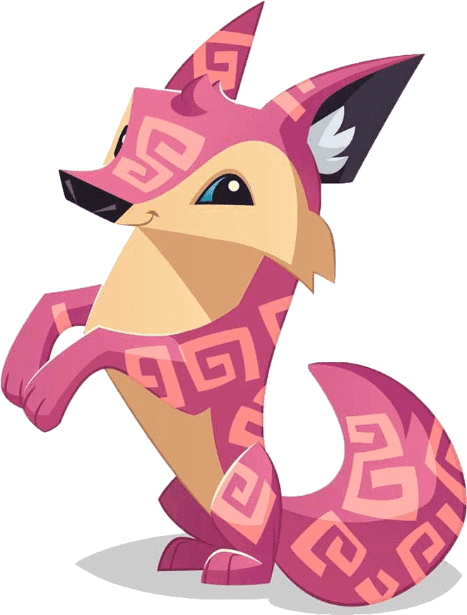 Animal Jam Pink Fox Character