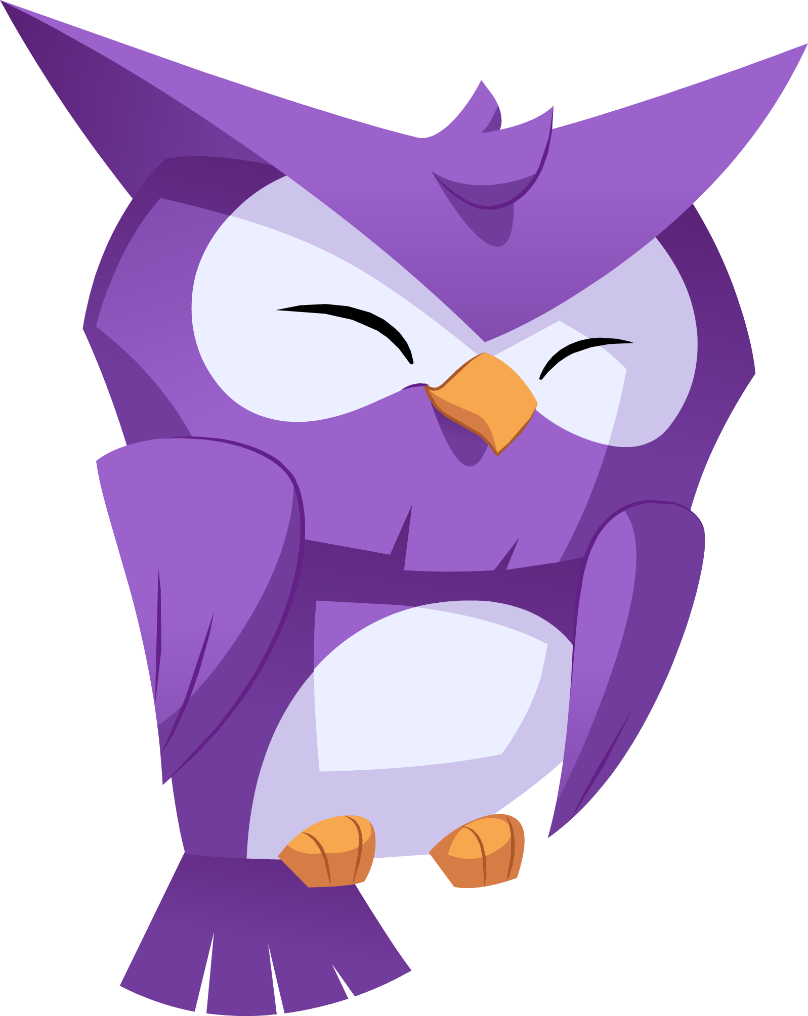 Animal Jam Purple Owl Character