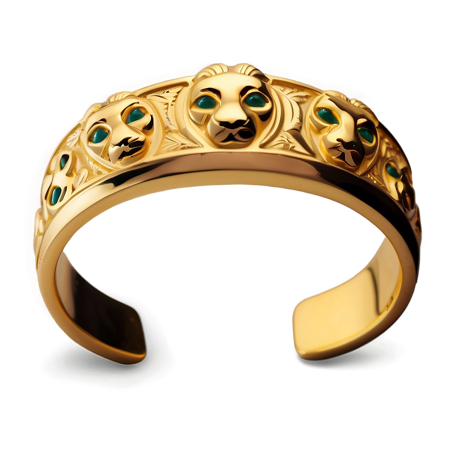 Animal Motif Gold Bracelet Png Wkg16