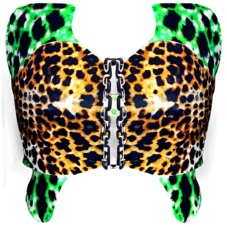 Animal Print Bikini Top Png Koj