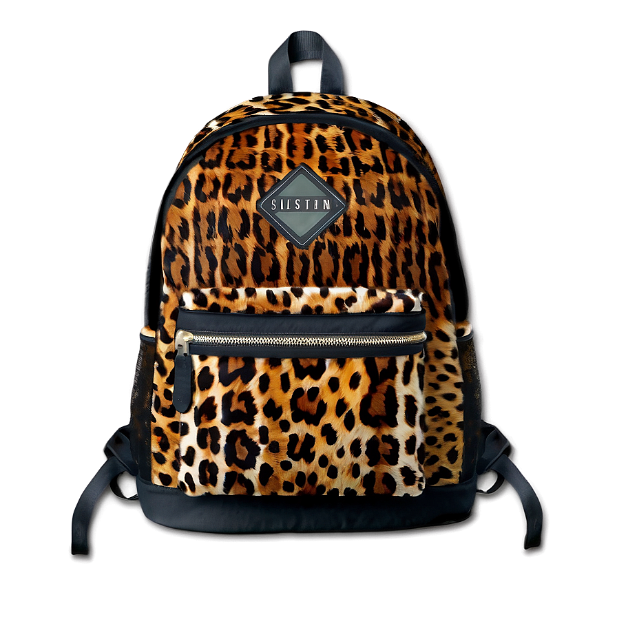 Animal Print Bookbag Png Reh12