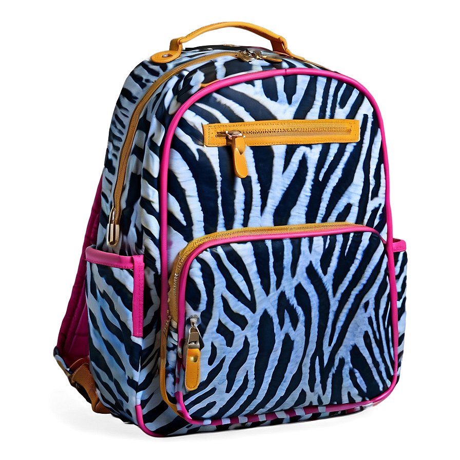 Animal Print Bookbag Png Rye