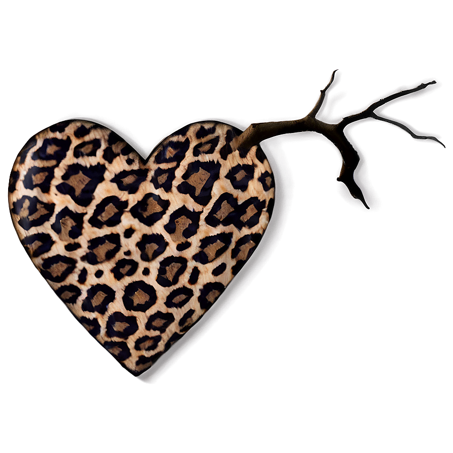 Animal Print Heart Png 7