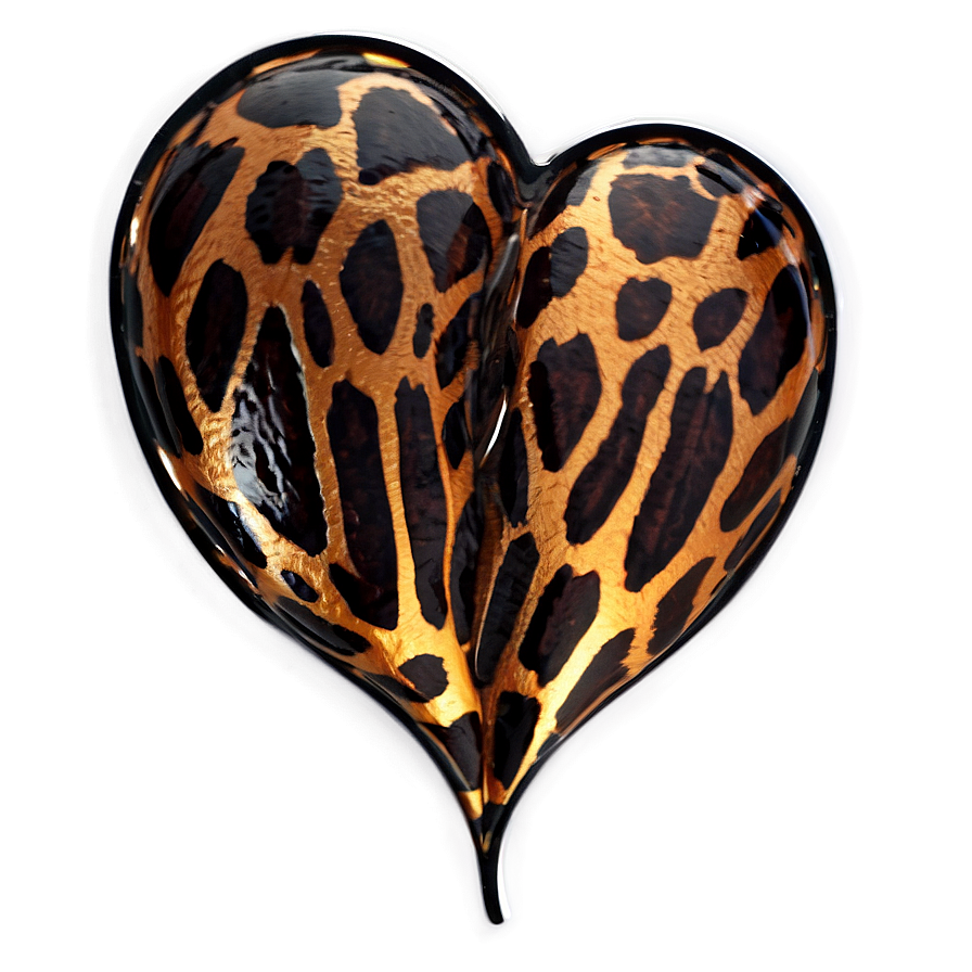 Animal Print Heart Png 96