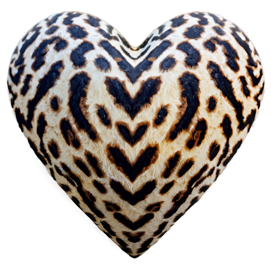 Animal Print Heart Png Tsb